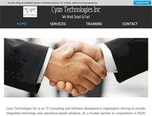 Tablet Screenshot of cyantechnologies.com